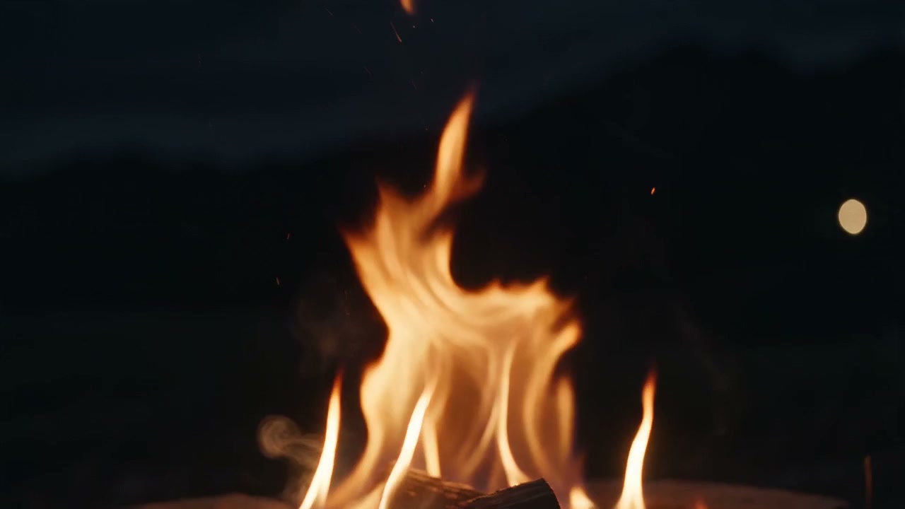 The fire